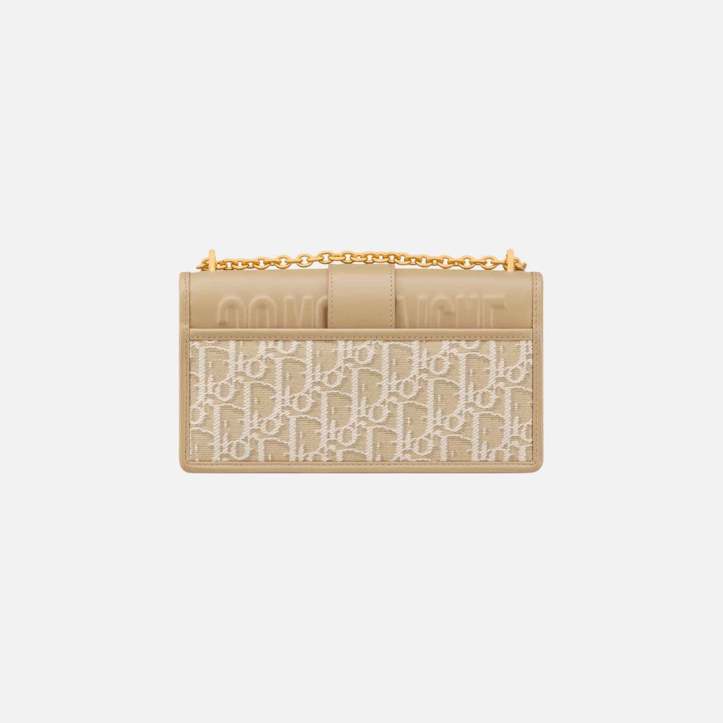 30 Montaigne East West Bag With Chain Jacquard Smooth Calfskin