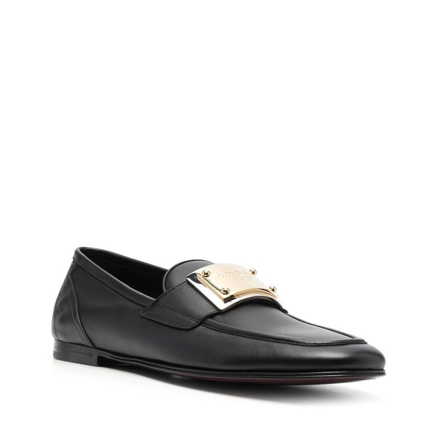 Dolce & Gabbana Leather Logo Loafers Men