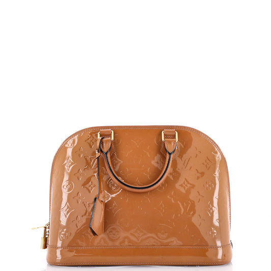 Alma Handbag Monogram Vernis PM