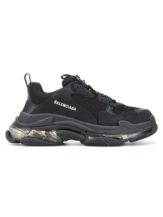 Balenciaga Triple S Sneakers Clear Sole Black
