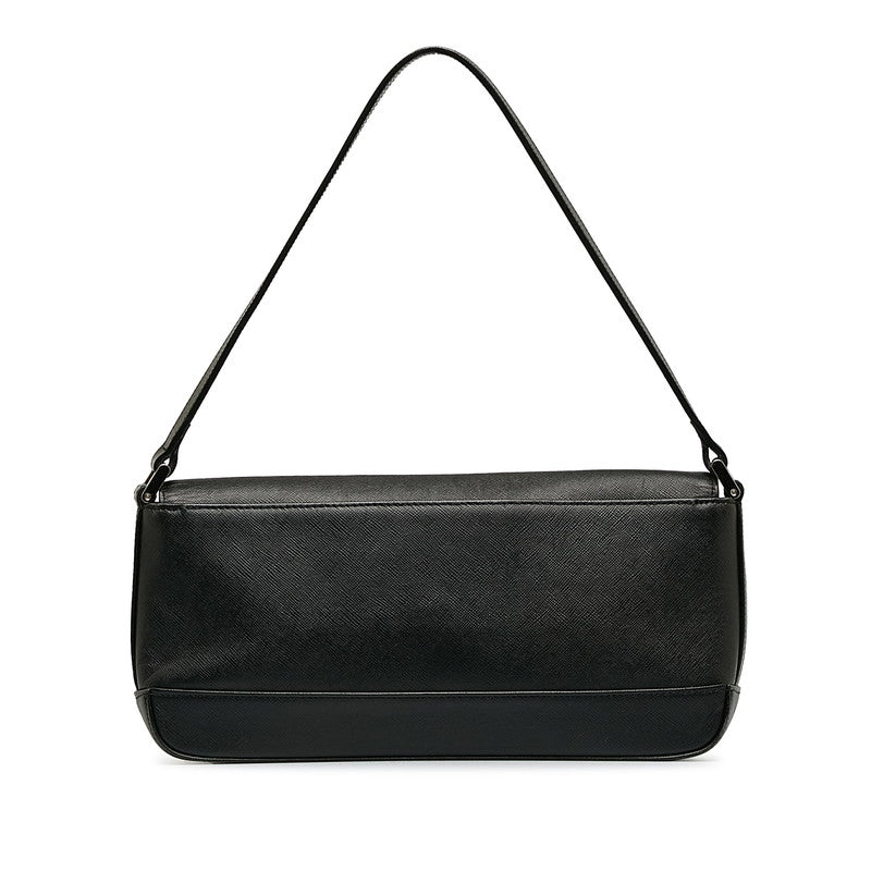 Burberry Nova Check Shoulder Bag Black Leather  Burberry