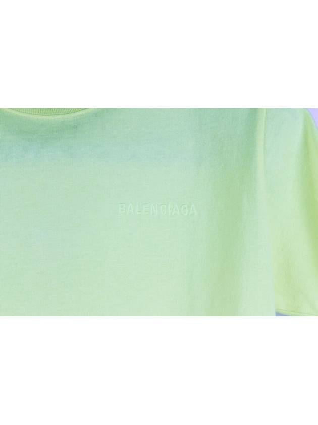Balenciaga Back logo neon short sleeve t shirt M