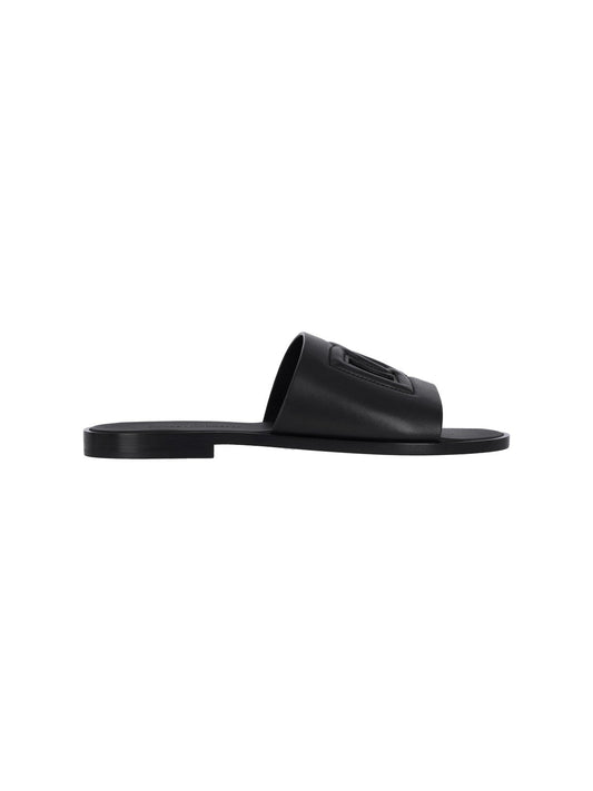 Dolce & Gabbana Men Slide Leather Sandals