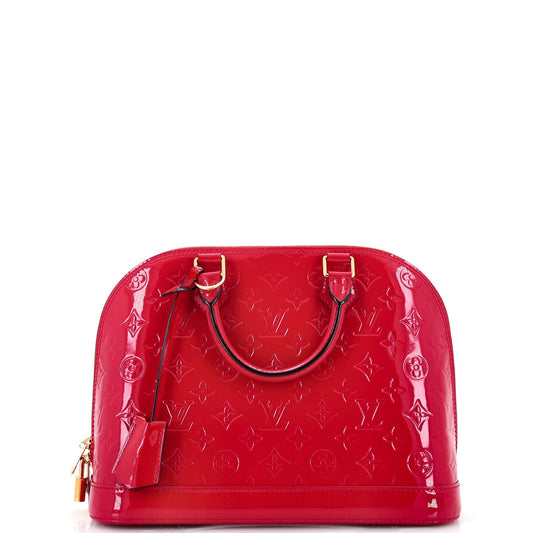 Alma Handbag Monogram Vernis PM