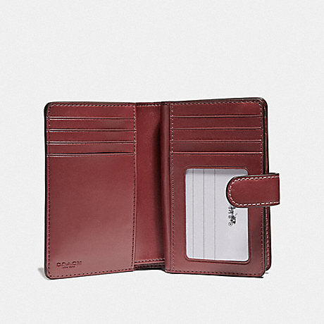 Original COACH Medium Corner Zip Wallet In Signature Canvas