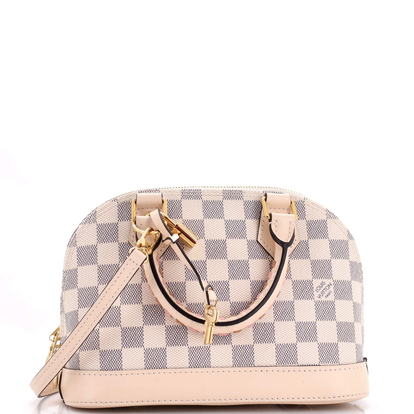 Alma Handbag Damier with Braided Detail BB