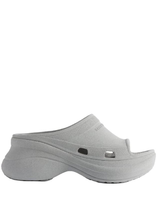 Balenciaga Pool Platform Slipper Grey