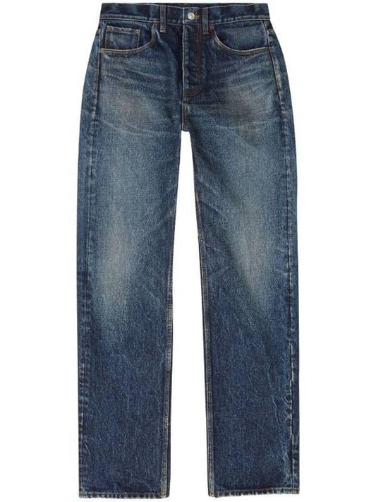 Balenciaga Men's Relaxed Jeans Navy