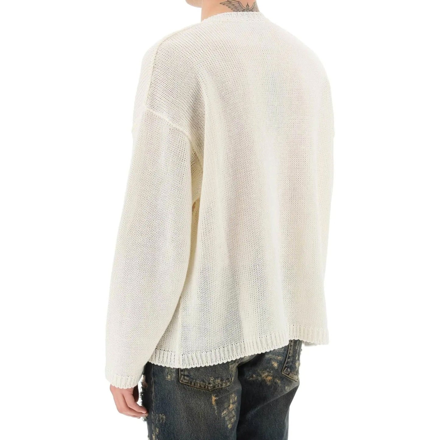 Dolce & Gabbana Linen Logo Sweater Men