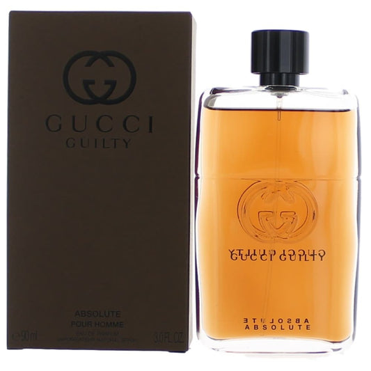 2pcs Gucci Guilty Absolute Pour Homme by Gucci, 3 oz Eau De Parfum Spray for Men