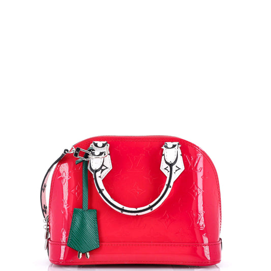 Alma Handbag Monogram Vernis with Monogram Canvas and Epi Leather BB