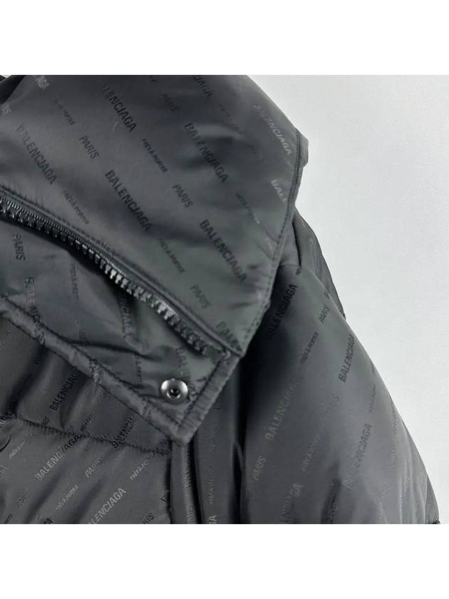 Balenciaga Women's Swing Logo Puffer Down Padding Black