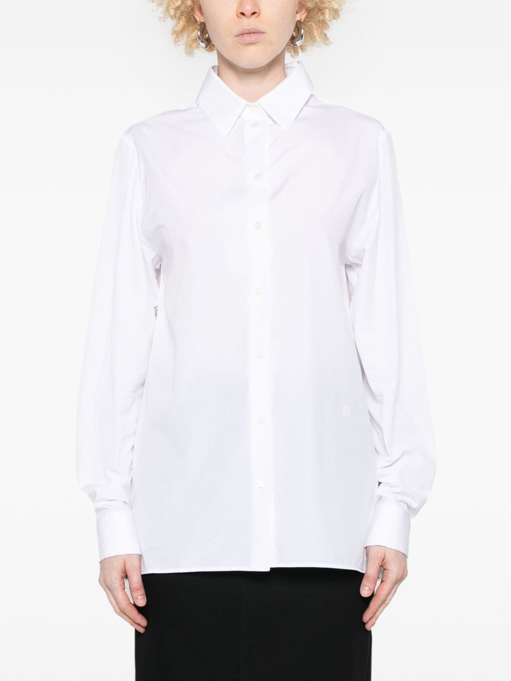 Givenchy Women Oversized Cotton Shirt