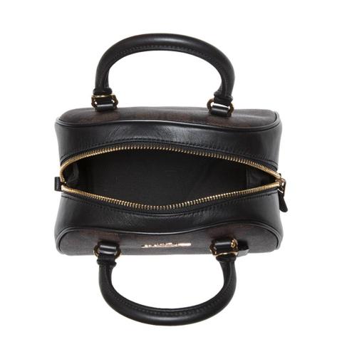 Coach Sydney Satchel Signature Brown Black