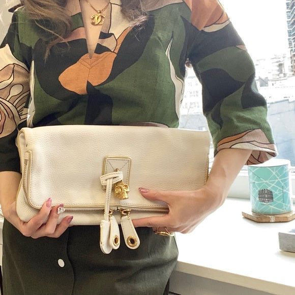 ALEXANDER MCQUEEN leather clutch bag