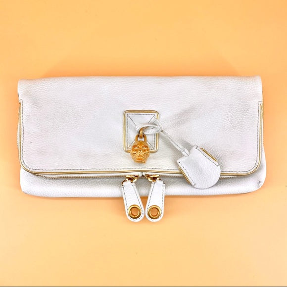 ALEXANDER MCQUEEN leather clutch bag