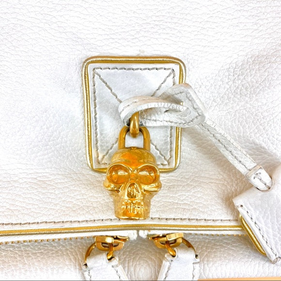 ALEXANDER MCQUEEN leather clutch bag