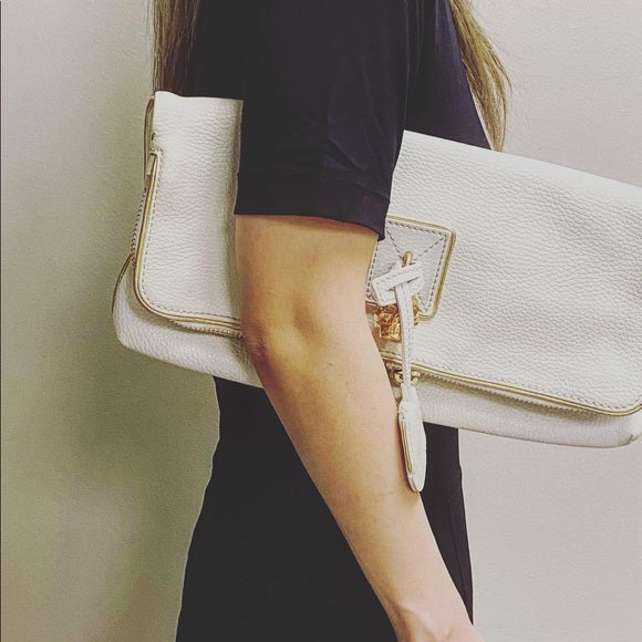 ALEXANDER MCQUEEN leather clutch bag