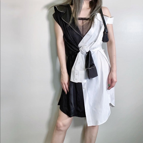 Alexander wang DRESS TRIMMED WITH SHIRT