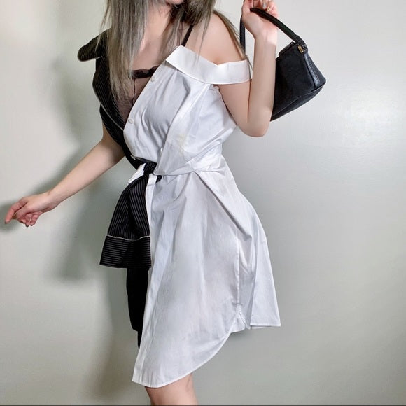 Alexander wang DRESS TRIMMED WITH SHIRT