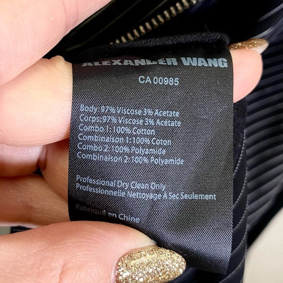 Alexander wang DRESS TRIMMED WITH SHIRT