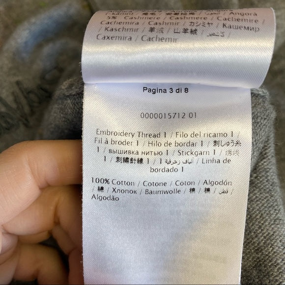 Red Valentino gray wool cardigan