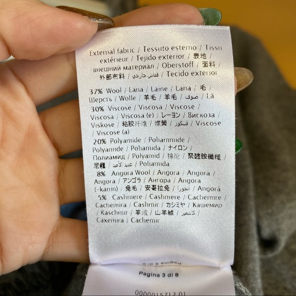 Red Valentino gray wool cardigan