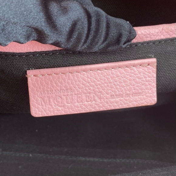 ALEXANDER MCQUEEN Pink padlock Leather Tote Bag