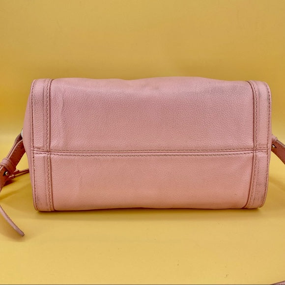 ALEXANDER MCQUEEN Pink padlock Leather Tote Bag