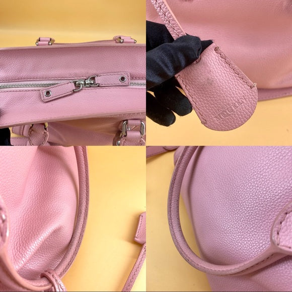 ALEXANDER MCQUEEN Pink padlock Leather Tote Bag