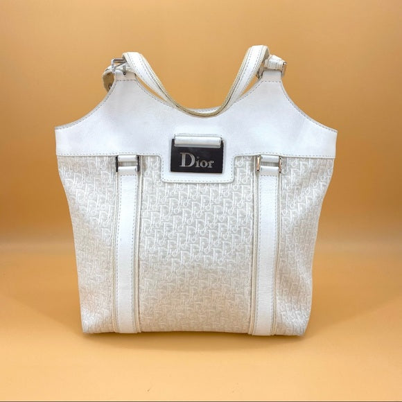 DIOR diorissimo street chic downtown cream canvas Tote