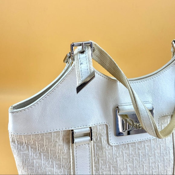 DIOR diorissimo street chic downtown cream canvas Tote