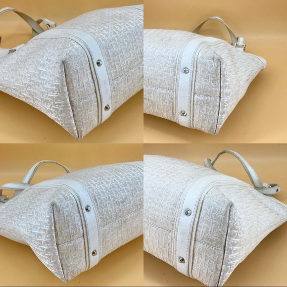 DIOR diorissimo street chic downtown cream canvas Tote