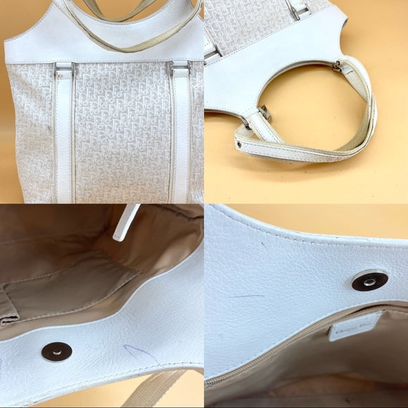 DIOR diorissimo street chic downtown cream canvas Tote