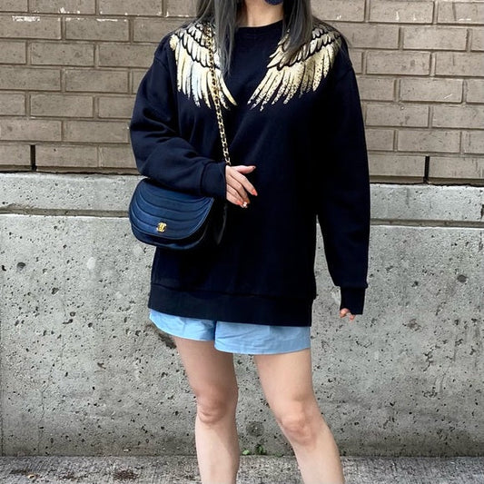 RED VALENTINO Golden wings sweatshirt