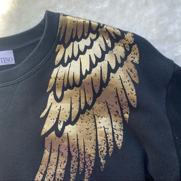 RED VALENTINO Golden wings sweatshirt