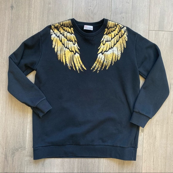 RED VALENTINO Golden wings sweatshirt