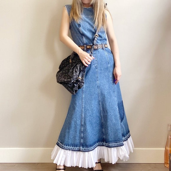 ALEXANDER MCQUEEN denim dress