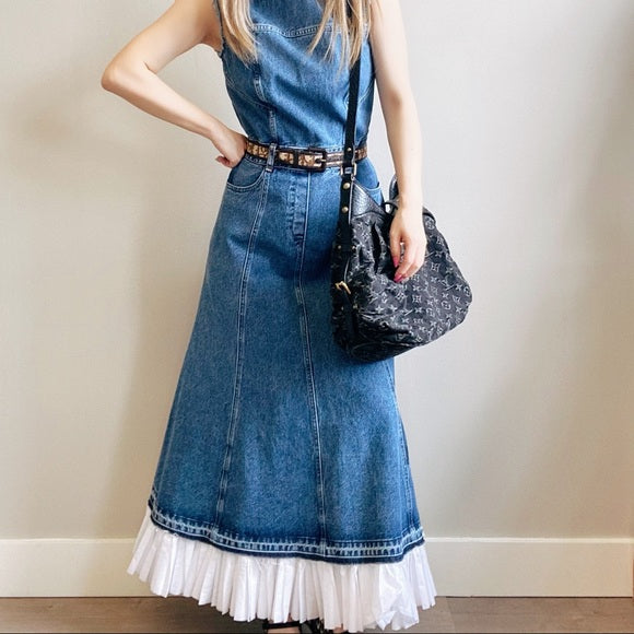 ALEXANDER MCQUEEN denim dress