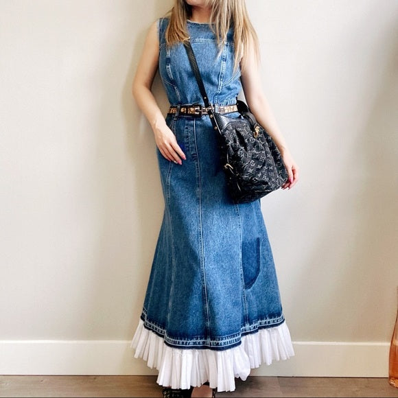 ALEXANDER MCQUEEN denim dress