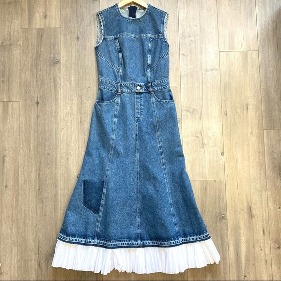 ALEXANDER MCQUEEN denim dress