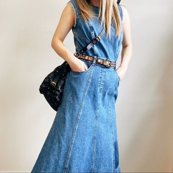 ALEXANDER MCQUEEN denim dress