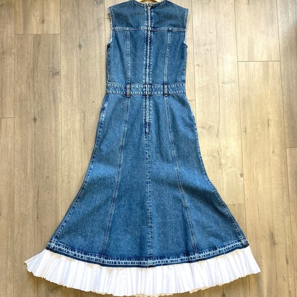ALEXANDER MCQUEEN denim dress