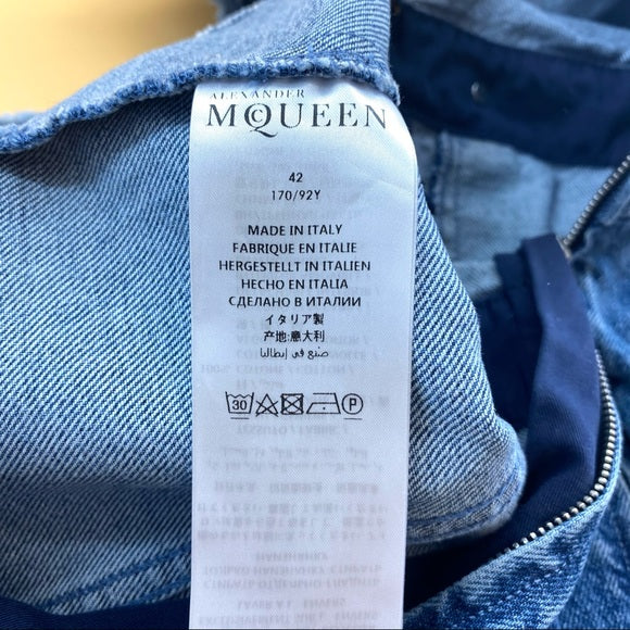 ALEXANDER MCQUEEN denim dress
