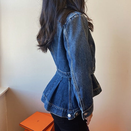 Alexander McQueen Women's denim blazer