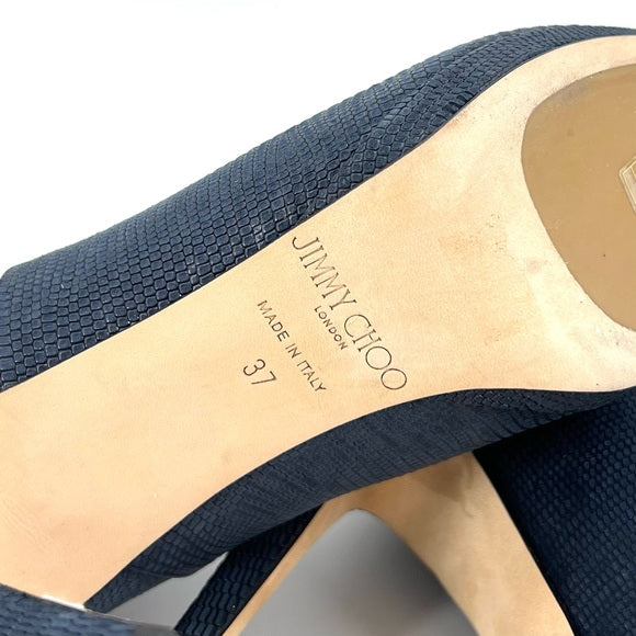 Jimmy Choo Blue leather boots