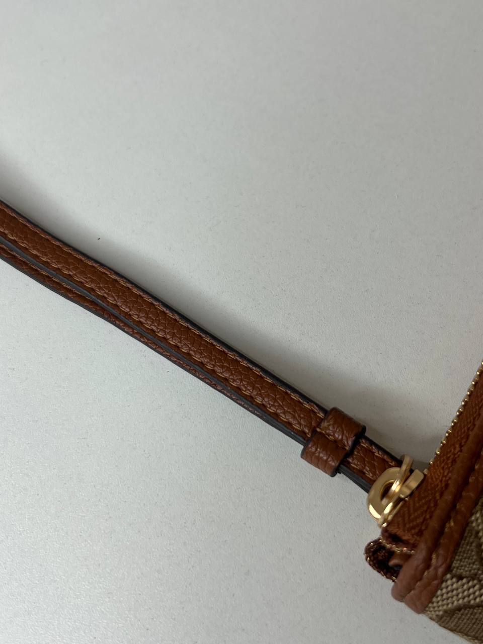 Dempsey Large Phone Wallet In Signature Jacquard With Stripe And Coach Patch