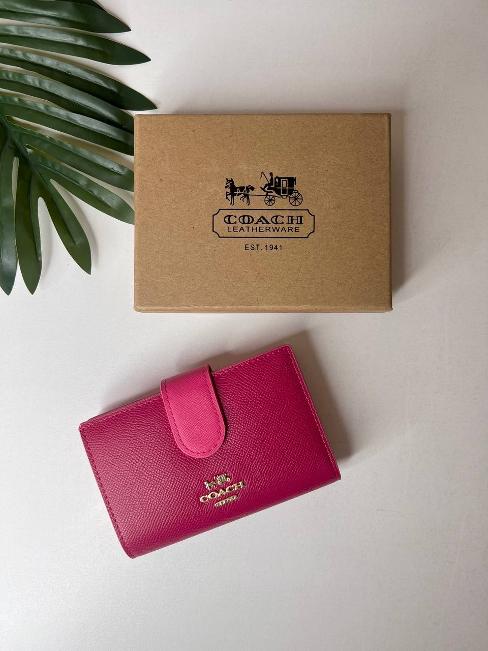 Coach Medium Corner Zip Wallet In Signature Canvas