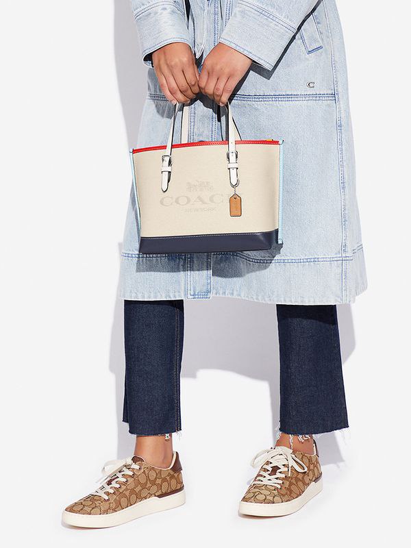 Coach Molly Tote Bag CB650 Jacquard Nylon Multiple colors