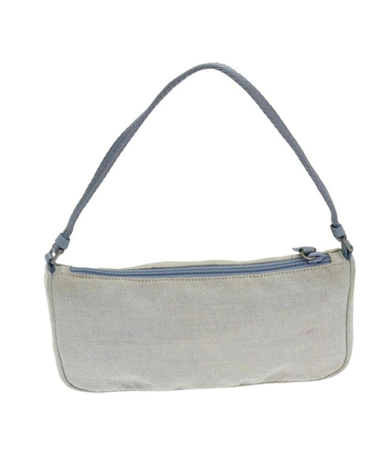 Beige Canvas Prada Handbag